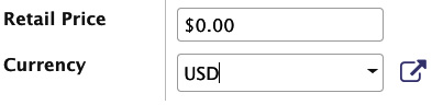 Figure 4.3 – Currency symbol in the monetary field 
