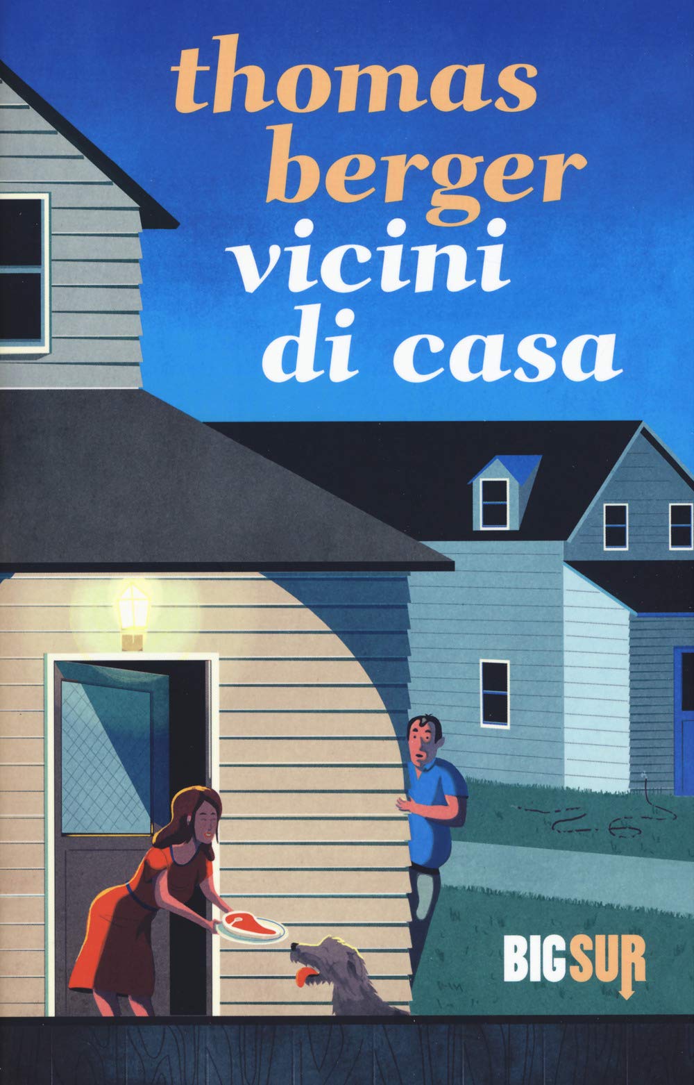 Immagine di copertina di Vicini di casa di Thomas Berger. Edizioni SUR