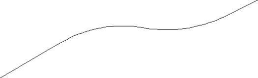 Illustration of the combined lines and arcs forming a wavy line.