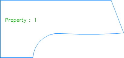 Illurstration of a parcel segment with closed area.