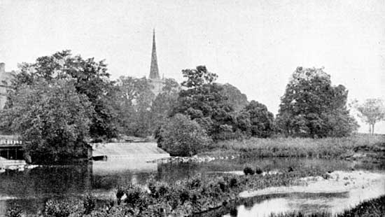 SCENE ON THE RIVER AVON.