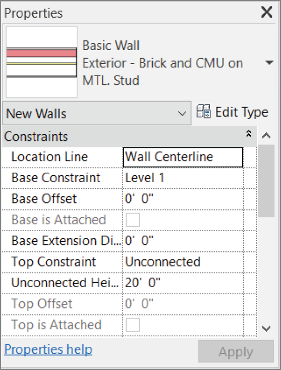 The instance properties change only the currently placed item or the currently selected item.