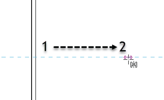 Mirroring these walls involves (1) picking the midpoint of the vertical wall and (2) picking a horizontal point along the plane.