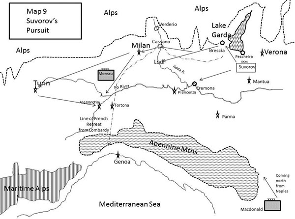 Map 9 Suvorov’s Pursuit