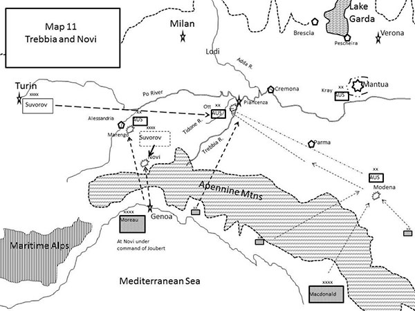 Map 11 Trebbia and Novi