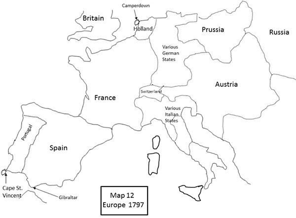 Map 12 Europe 1797