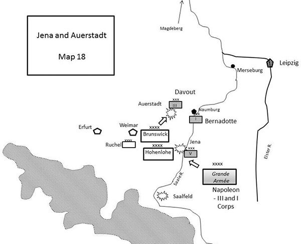 Map 18 Jena and Auerstadt