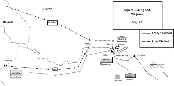 Map 23 Aspern-Essling and Wagram
