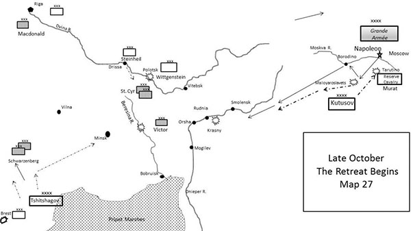 Map 27 Late October The Retreat Begins