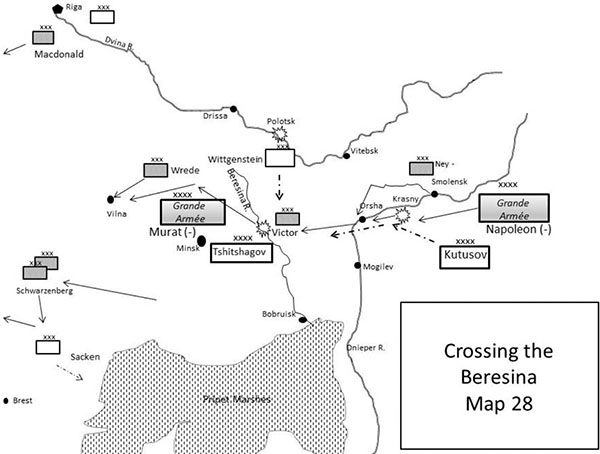 Map 28 Crossing the Beresina