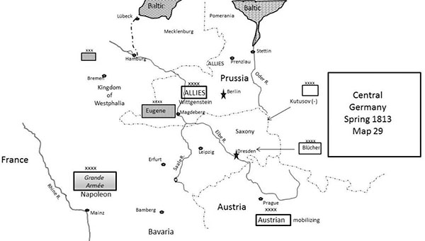 Map 29 Central Germany Spring 1813