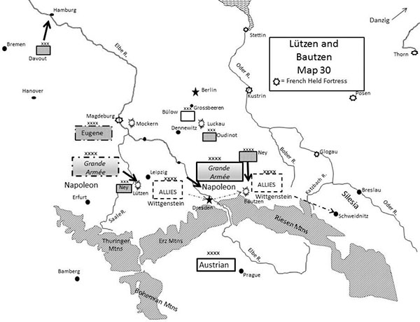 Map 30 Lützen and Bautzen