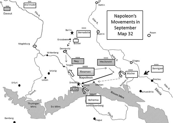 Map 32 Napoleon’s Movements in Septermber