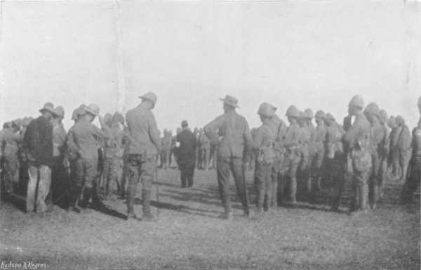 PARADE SERVICE ON THE TUGELA.