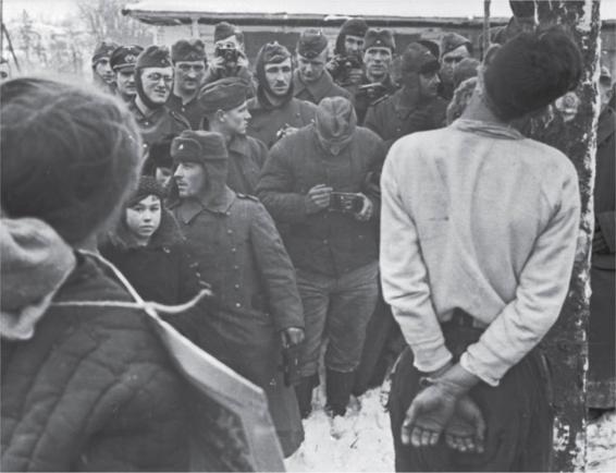 Execution tourists: soldiers at Orel, winter of 1941–2.