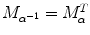 $M_{\alpha^{-1}} = M^{T}_{\alpha}$