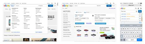 eBay’s categories serve a similar role to Disneyland’s “lands”: they help set the context for the user’s experience of the place—search terms are shown alongside suggested categories, attempting to guess the user’s meaning in context