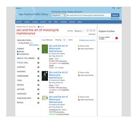 Content components help distinguish multiple versions of the same book