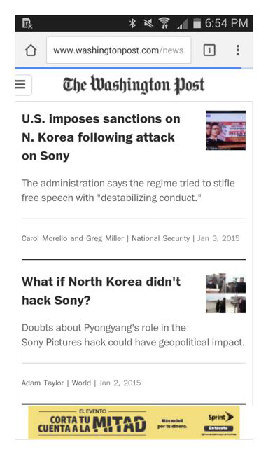 The Washington Post’s default list ordering is by reverse-chronological order...