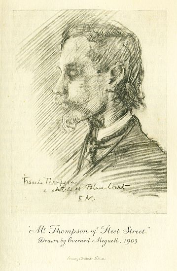 Mr Thompson of Fleet Street Drawn by Everard Meynell, 1903 Emery Walker Ph. sc.