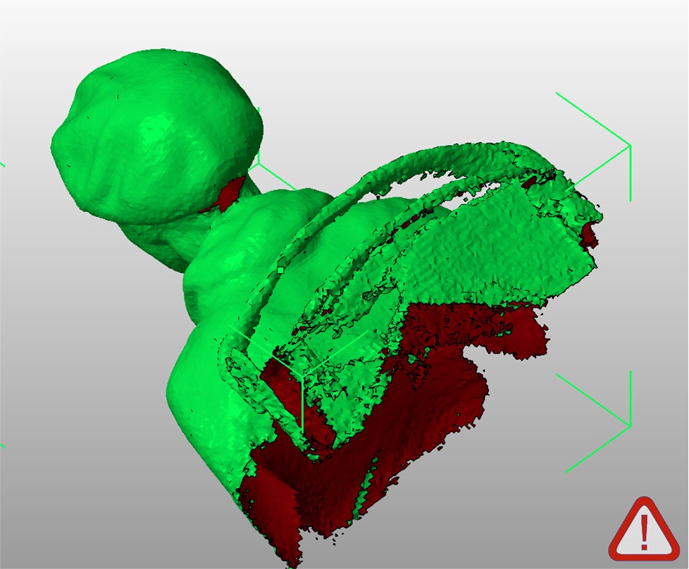 ReconstructMe scan opened in netfabb