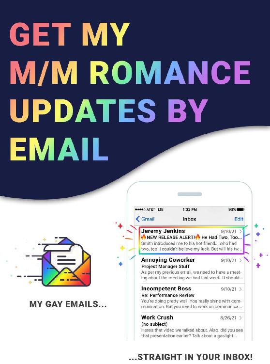 Get My M/M Romance Updates By Email