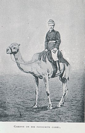 Gordon on his favourite camel