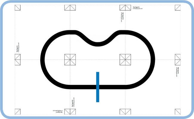 The line-following track for Discoveries #32 and #33