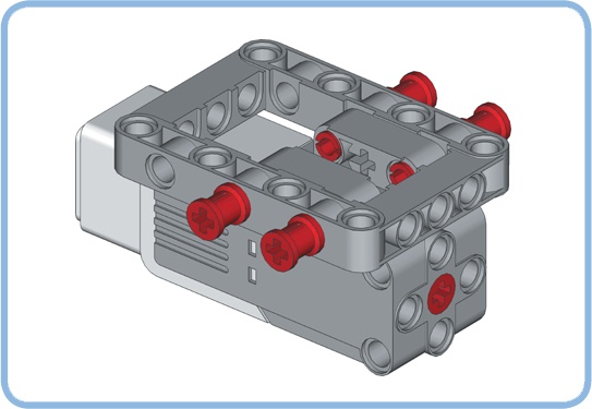 Adding connection points to the Medium Motor using a frame