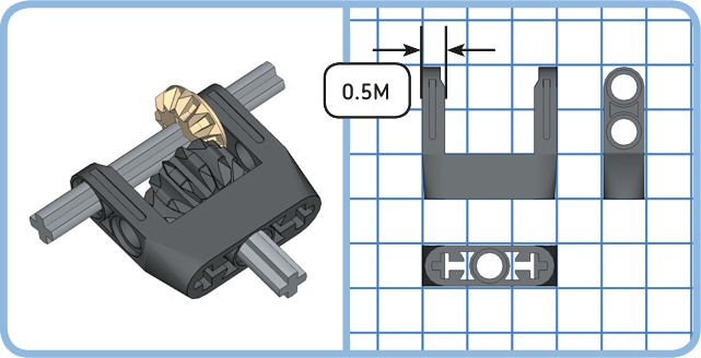 Creating a compact perpendicular connection