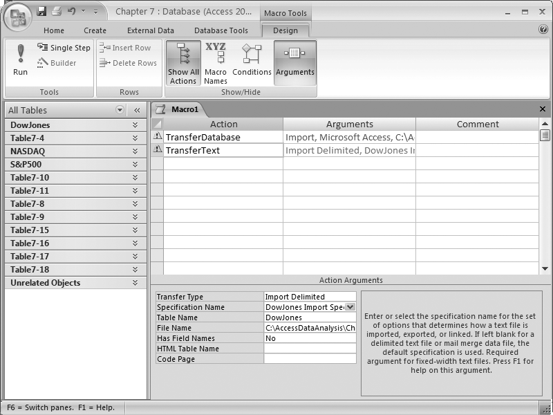 Creating a transfer text macro