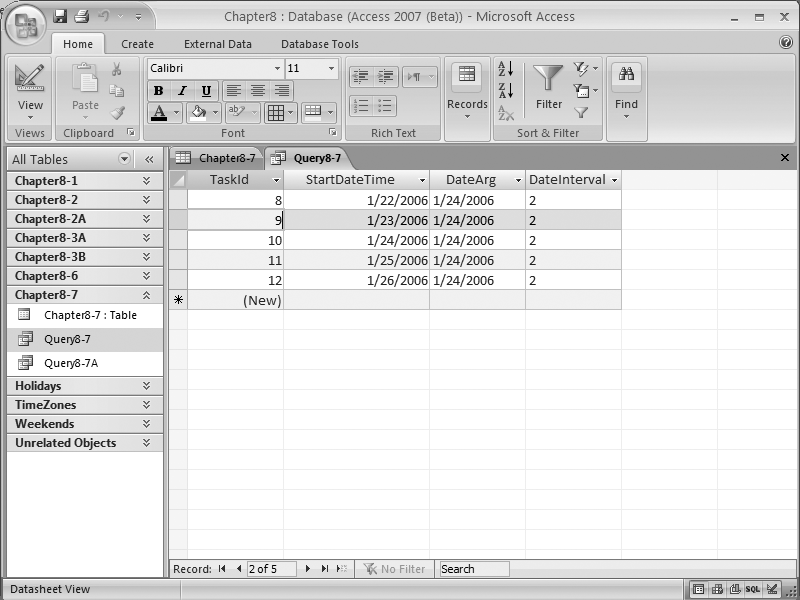 Selecting dates around 24 Jan 06