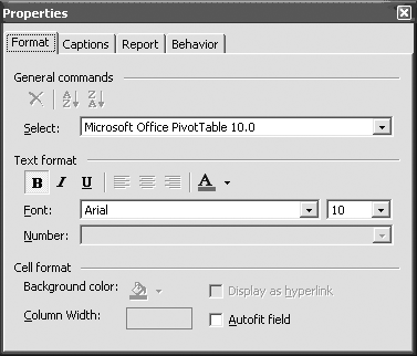 Modifying PivotTable properties