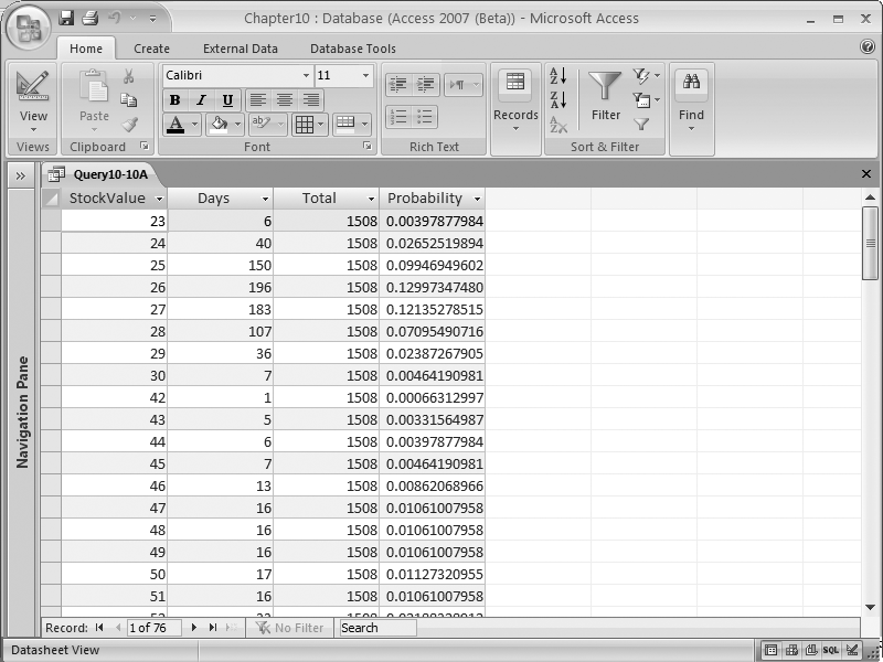 Computing the probability mass function for a set of data