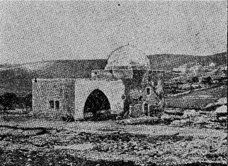 The tomb of Rachel near Bethlehem.