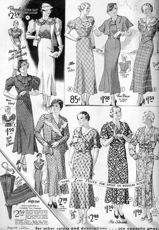 Il catalogo Sears, primavera 1934