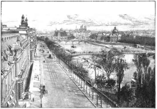 QUAI DU LOUVRE.—ÎLE DE LA CITÉ.—L’INSTITUT. VIEW FROM THE PAVILLON DE FLORE.