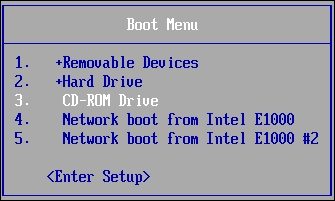 Booting a VM from CD-ROM