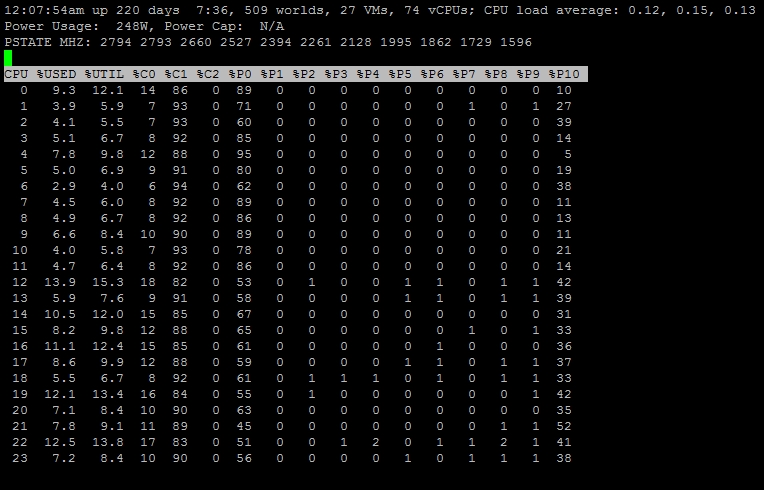 CPU power management