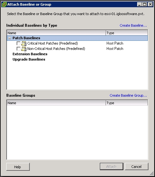 Working with baselines