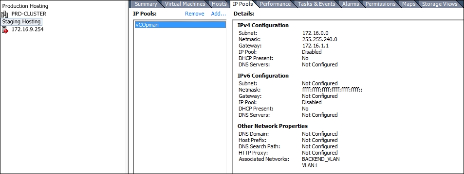 vCenter Operations Manager Standard deployment