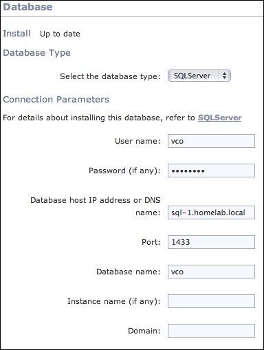 Database connection