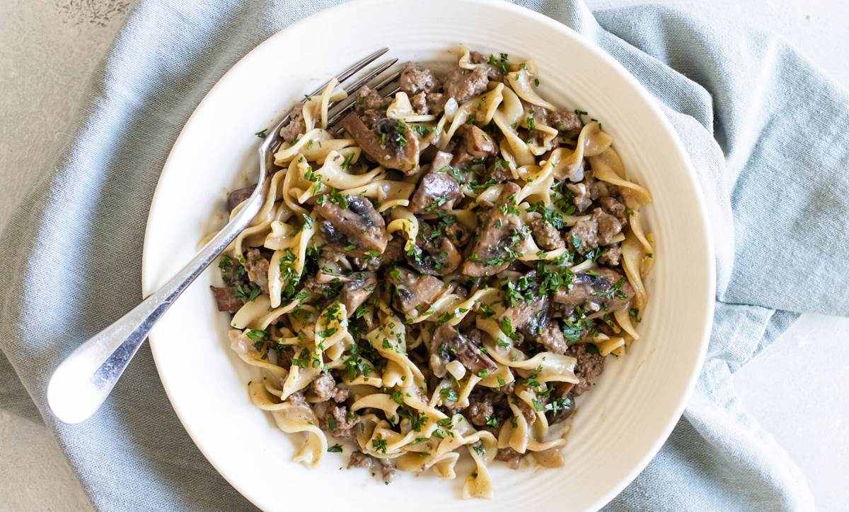 Ground Beef Stroganoff | Girl Gone Gourmet