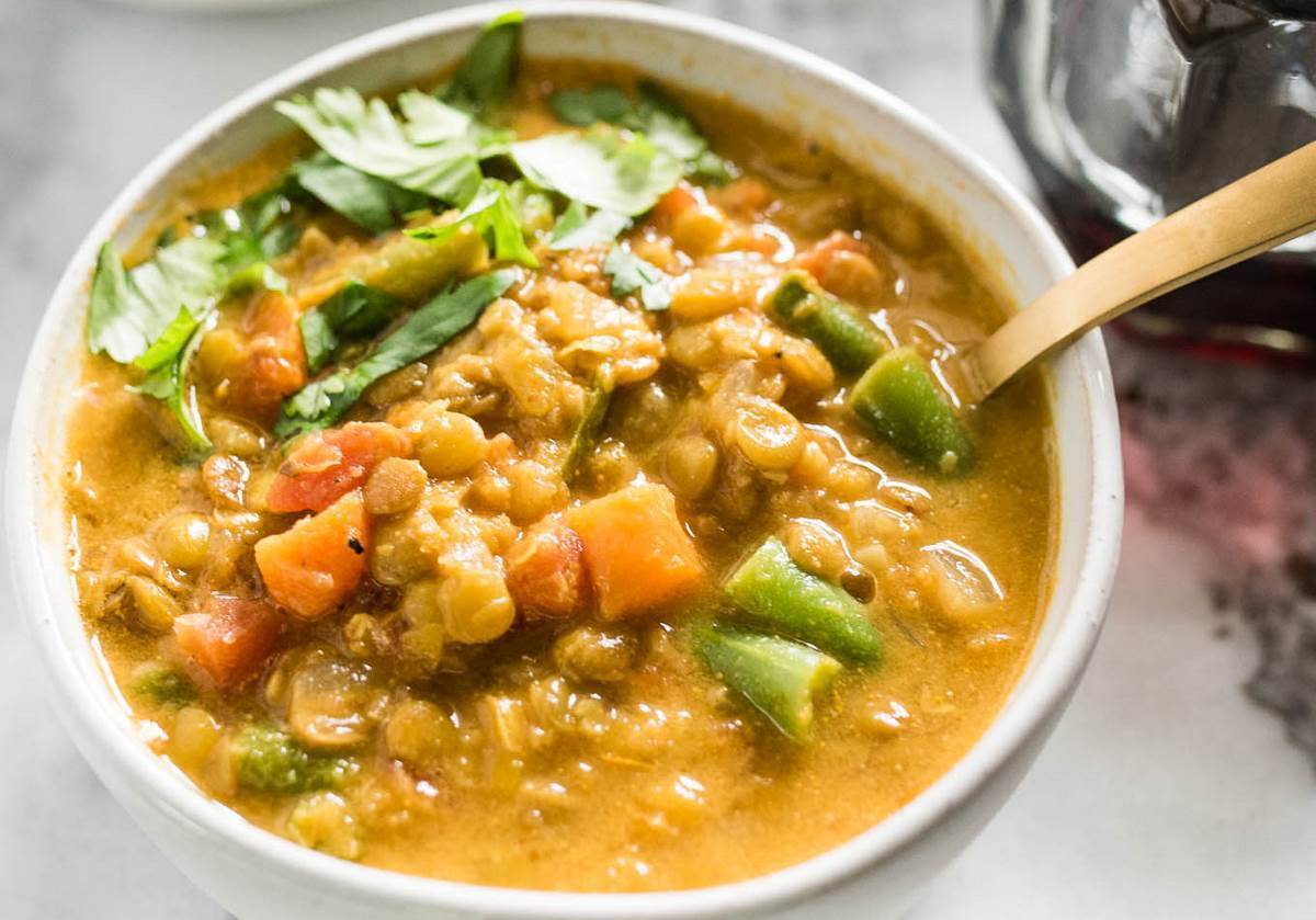 The Easiest Curried Lentil Soup