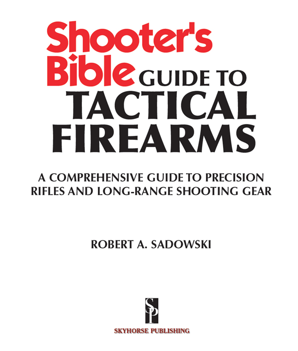 Title Page of Shooter’s Bible Guide to Tactical Firearms