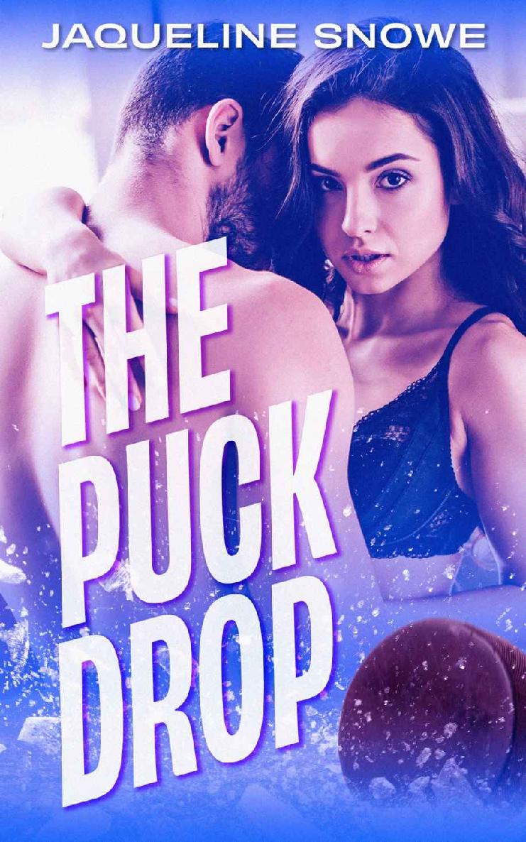 A man and woman embracing on the cover of a hockey romance novel.