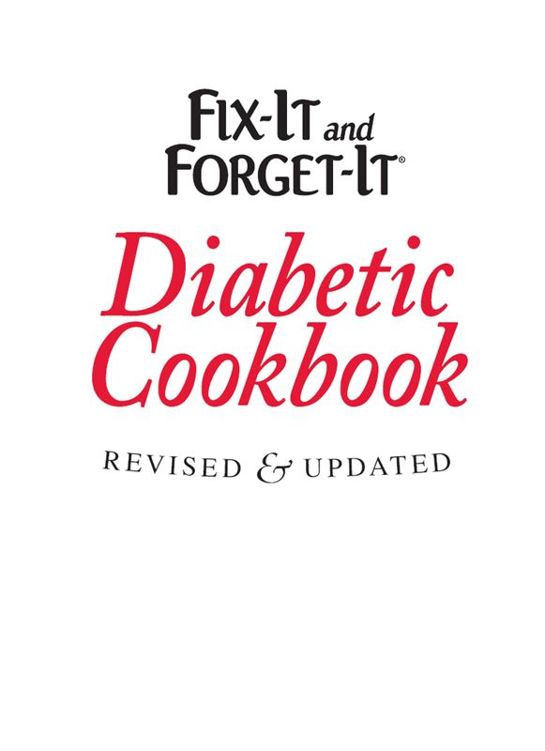 Half Title of Fix-It and Forget-It Diabetic Cookbook, Revised and Updated