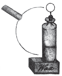 Fig. 8 - Desenho de uma garrafa de Leiden