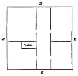 Map of the tent at Bass Camp made to show Spotty where he would find the Valise.