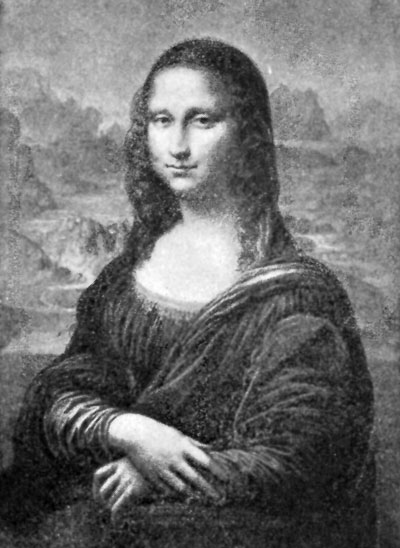 FIG. 43.—LEONARDO DA VINCI. MONA LISA. LOUVRE.